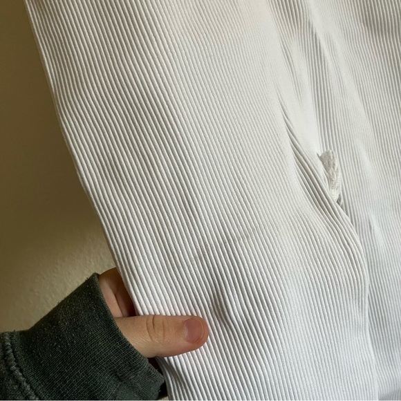 NWOT 🌺Free People Happiness Runs Ribbed Onsie /Jumpsuit in White Size M/L - Picture 8 of 13